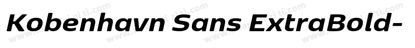 Kobenhavn Sans ExtraBold字体转换